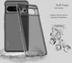 Imak UX-5 Series Google Pixel 8 Pro Hoesje TPU Transparant Zwart afbeelding 3