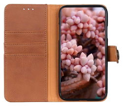 KHAZNEH Nokia G42 Hoesje Portemonnee Book Case Bruin afbeelding