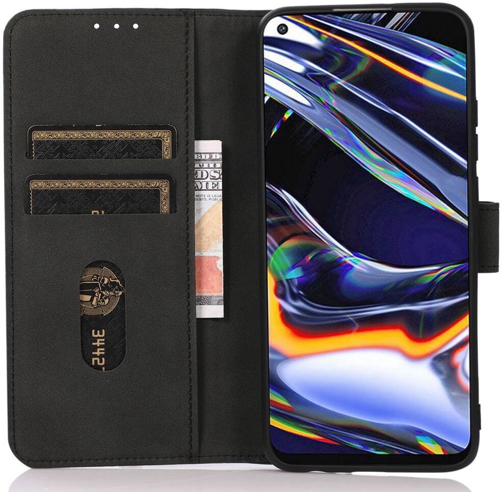 KHAZNEH OnePlus Nord 3 Hoesje Retro Wallet Book Case Zwart afbeelding 1