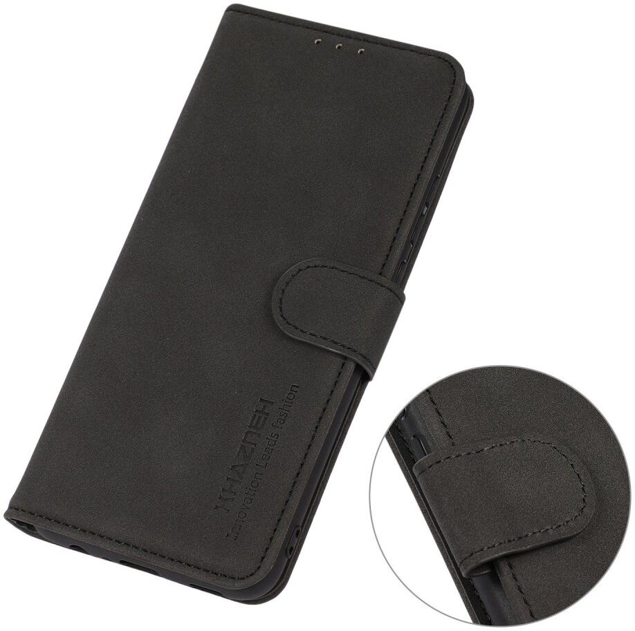 KHAZNEH OnePlus Nord 3 Hoesje Retro Wallet Book Case Zwart afbeelding 5