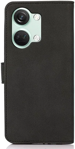 KHAZNEH OnePlus Nord 3 Hoesje Retro Wallet Book Case Zwart afbeelding 8