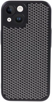 Apple iPhone 15 Hoesje Honingraat Back Cover Zwart