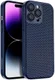 Apple iPhone 15 Pro Max Hoesje Honingraat Back Cover Blauw