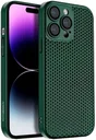 Apple iPhone 15 Pro Max Hoesje Honingraat Back Cover Groen