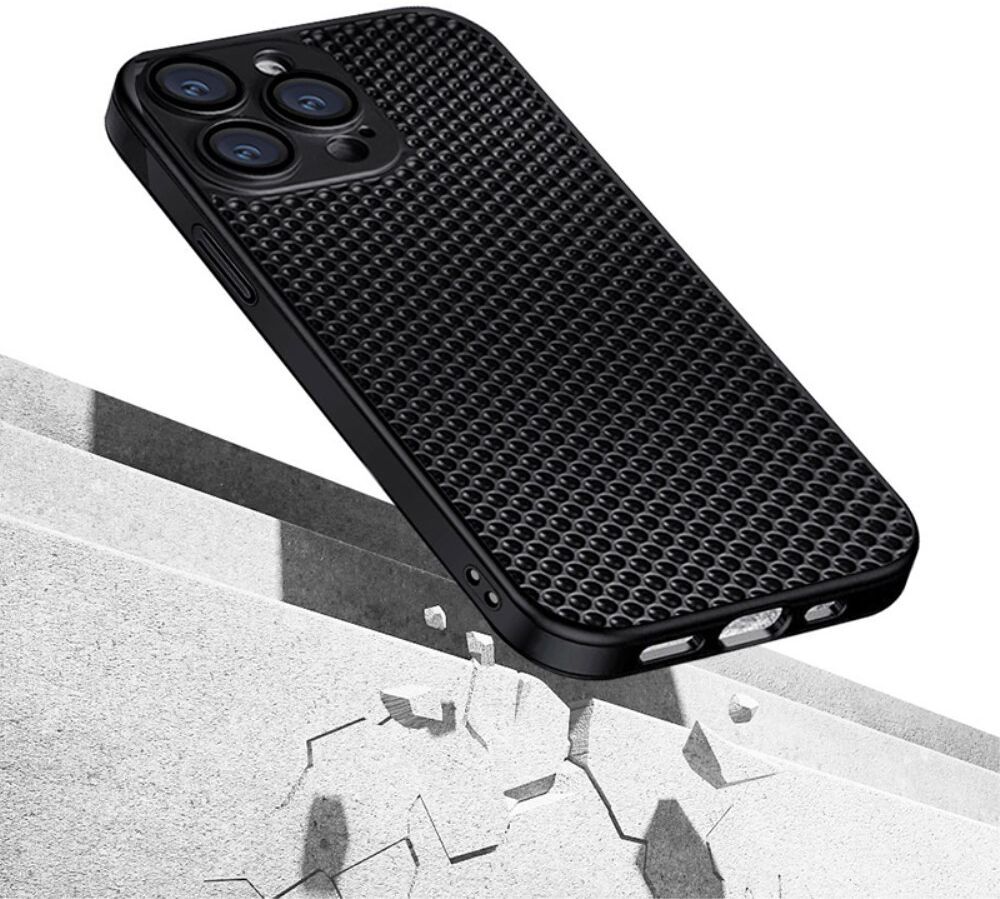 Apple iPhone 15 Pro Max Hoesje Honingraat Back Cover Groen afbeelding 2