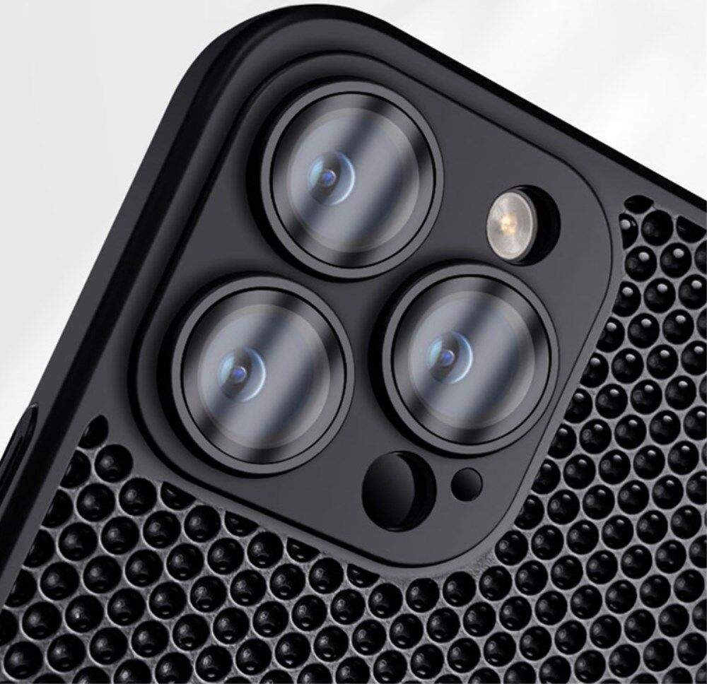 Apple iPhone 15 Pro Max Hoesje Honingraat Back Cover Groen afbeelding 5