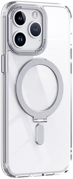 Apple iPhone 15 Pro Hoesje met MagSafe Kickstand Transparant