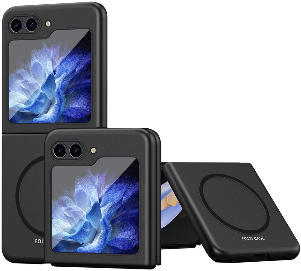 Samsung Galaxy Z Flip 5 Hoesje met MagSafe Back Cover Zwart afbeelding 1