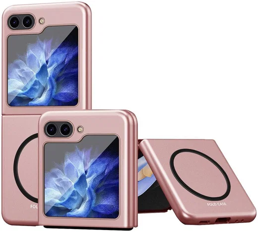 Samsung Galaxy Z Flip 5 Hoesje met MagSafe Back Cover Roze afbeelding 1