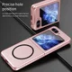 Samsung Galaxy Z Flip 5 Hoesje met MagSafe Back Cover Roze afbeelding 6