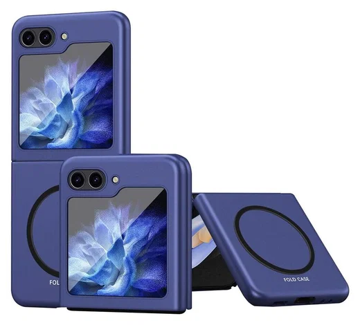 Samsung Galaxy Z Flip 5 Hoesje met MagSafe Back Cover Blauw afbeelding 1