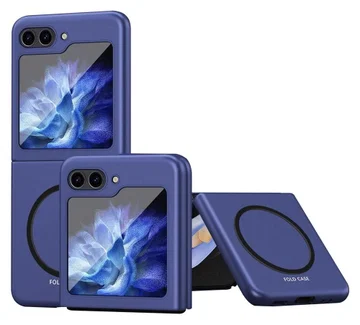 Samsung Galaxy Z Flip 5 Hoesje met MagSafe Back Cover Blauw