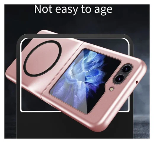 Samsung Galaxy Z Flip 5 Hoesje met MagSafe Back Cover Blauw afbeelding 4