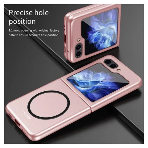 Samsung Galaxy Z Flip 5 Hoesje met MagSafe Back Cover Blauw afbeelding 6