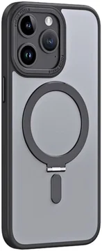 Apple iPhone 15 Pro Max Hoesje met MagSafe Kickstand Zwart