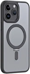 Apple iPhone 15 Pro Max Hoesje met MagSafe Kickstand Zwart afbeelding