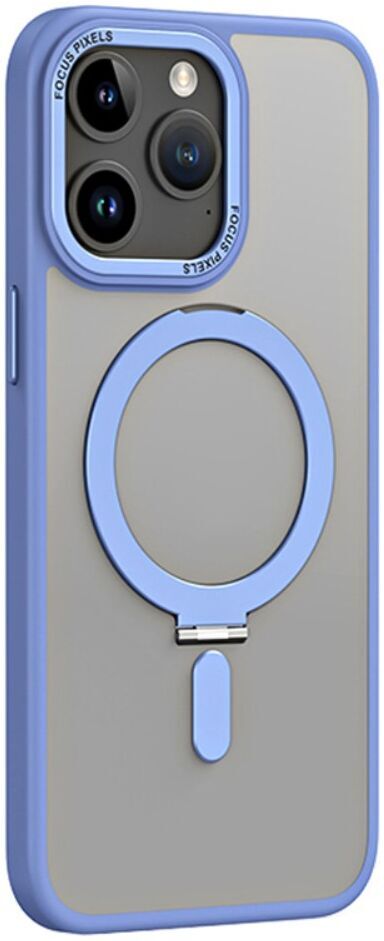 Apple iPhone 15 Pro Max Hoesje met MagSafe Kickstand Blauw afbeelding 1