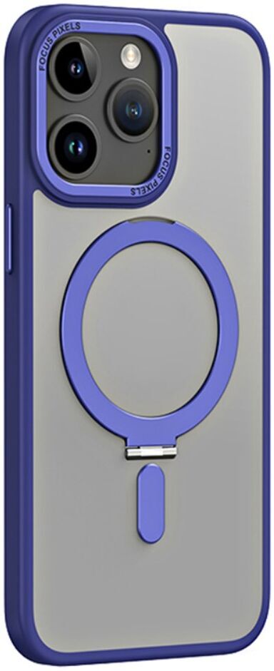 Apple iPhone 15 Pro Max Hoesje met MagSafe Kickstand Donker Blauw afbeelding 1