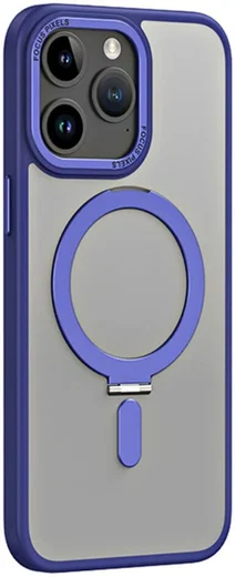 Apple iPhone 15 Pro Max Hoesje met MagSafe Kickstand Donker Blauw afbeelding 1