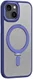Apple iPhone 15 Hoesje met MagSafe Kickstand Back Cover Donker Blauw