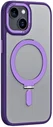 Apple iPhone 15 Hoesje met MagSafe Kickstand Back Cover Paars