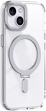 Apple iPhone 15 Hoesje met MagSafe Kickstand Back Cover Transparant
