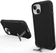 Apple iPhone 15 Hoesje Metalen Kickstand Back Cover Zwart