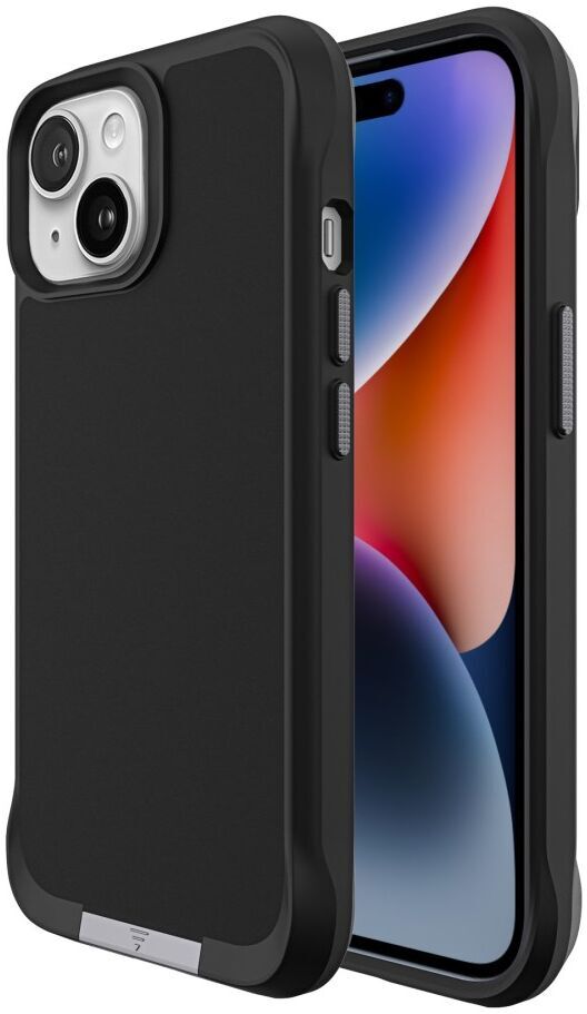 Apple iPhone 15 Hoesje Metalen Kickstand Back Cover Zwart afbeelding 10
