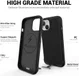 Apple iPhone 15 Hoesje Metalen Kickstand Back Cover Zwart afbeelding 4