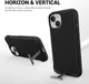 Apple iPhone 15 Hoesje Metalen Kickstand Back Cover Zwart afbeelding 7
