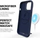 Apple iPhone 15 Hoesje Metalen Kickstand Back Cover Blauw afbeelding 3