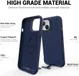 Apple iPhone 15 Hoesje Metalen Kickstand Back Cover Blauw afbeelding 4