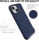 Apple iPhone 15 Hoesje Metalen Kickstand Back Cover Blauw afbeelding 9