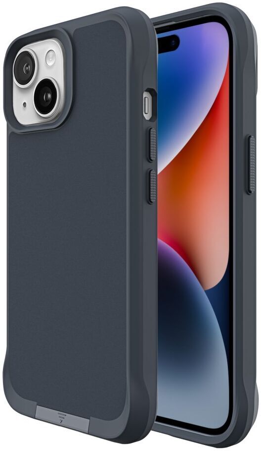 Apple iPhone 15 Hoesje Metalen Kickstand Back Cover Grijs afbeelding 10