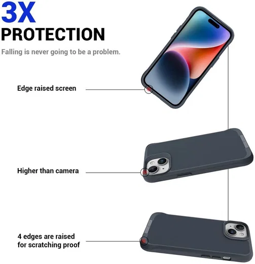 Apple iPhone 15 Hoesje Metalen Kickstand Back Cover Grijs afbeelding 3