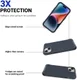 Apple iPhone 15 Hoesje Metalen Kickstand Back Cover Grijs afbeelding 3