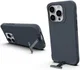 Apple iPhone 15 Pro Hoesje Metalen Kickstand Back Cover Grijs