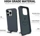 Apple iPhone 15 Pro Hoesje Metalen Kickstand Back Cover Grijs afbeelding 2