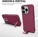 Apple iPhone 15 Pro Hoesje Metalen Kickstand Back Cover Rood afbeelding 5