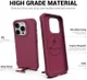 Apple iPhone 15 Pro Hoesje Metalen Kickstand Back Cover Rood afbeelding 8