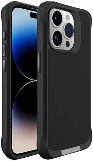 Apple iPhone 15 Pro Max Hoesje Metalen Kickstand Back Cover Zwart afbeelding 12