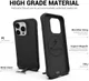 Apple iPhone 15 Pro Max Hoesje Metalen Kickstand Back Cover Zwart afbeelding 2