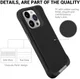 Apple iPhone 15 Pro Max Hoesje Metalen Kickstand Back Cover Zwart afbeelding 9