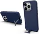 Apple iPhone 15 Pro Max Hoesje Metalen Kickstand Back Cover Blauw afbeelding 1