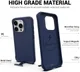Apple iPhone 15 Pro Max Hoesje Metalen Kickstand Back Cover Blauw afbeelding 2