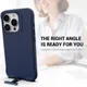 Apple iPhone 15 Pro Max Hoesje Metalen Kickstand Back Cover Blauw afbeelding 5