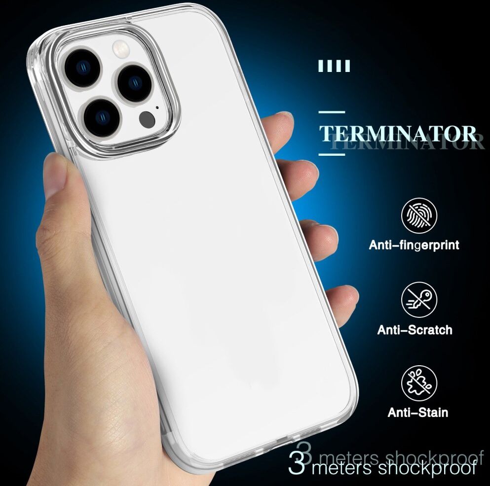 Apple iPhone 15 Pro Hoesje TPU Back Cover Roze Transparant afbeelding 7