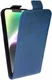 Rosso Element Apple iPhone 15 Hoesje Verticale Flip Case Blauw afbeelding 1