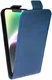 Rosso Element Apple iPhone 15 Plus Hoesje Verticale Flip Case Blauw afbeelding 1