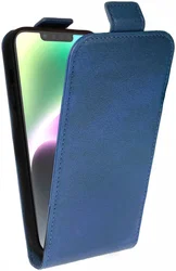 Rosso Element Apple iPhone 15 Plus Hoesje Verticale Flip Case Blauw afbeelding